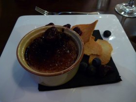 Kirsch brulee, perfectly yummy 