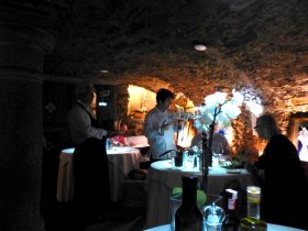 Chef Kavcic explaining the menu to his guests