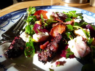 This salad is a great mixture of colours and textures, as well as taste.