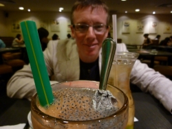 Joy! In Singapore we found a drink flavoured (and garnished) with salty plums!