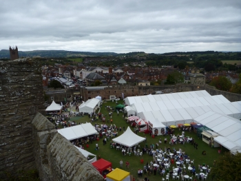 A medieval castle is a fairly splendid setting for a food fest