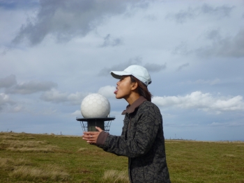 You can find some really surprising things out foraging - an enormous wild ice cream cone on Clee Hill