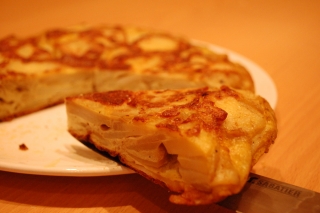 Spanish omelette. My mouth is watering, actually