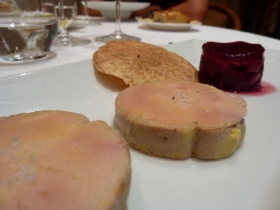 Oh goodie! Two lumps of foie gras!