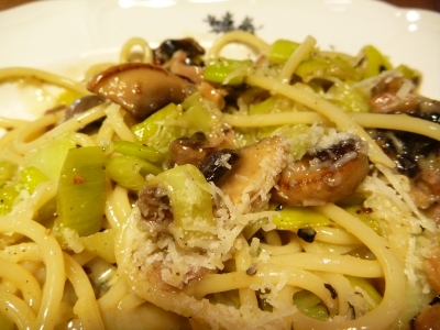 Leek and mushroom carbonara, whatever next?