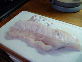 Cod flaps, get yer lovely cod flaps!