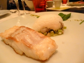 Cod and oysters at Septieme Peche