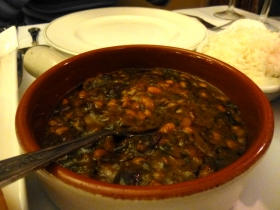 Ghormeh Sabzi, which translates (as far as I know!) to 'delicious beans'