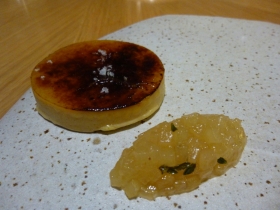 Foie gras with a brulee topping, brilliant idea
