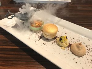 Dessert in the smoke