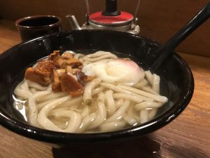 Udon with girolles