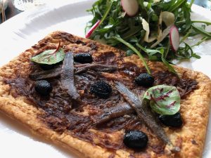 Taking the pissaladiere