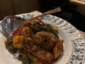 Pork neck curry