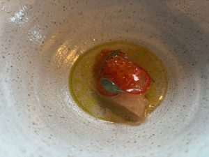 Bite of sea bream