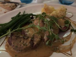 Ribeye with truffle sauce