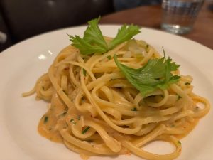 Crab linguine